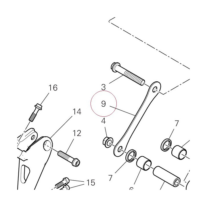 Tie rod 37212211AA