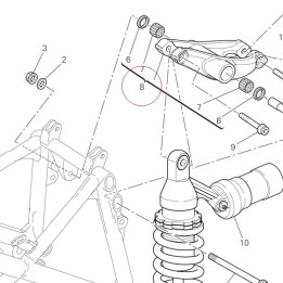 Lever set, rear cushion 37220622A