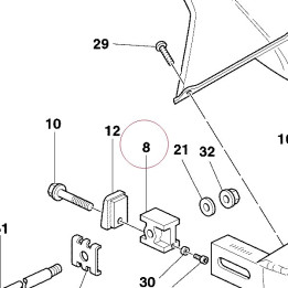 Sliding block 37310091B