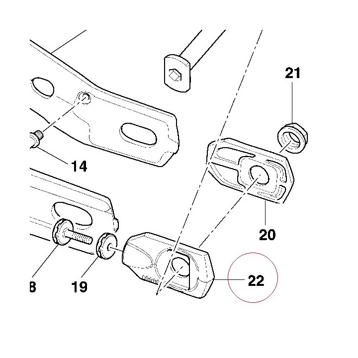 Left chain slider 37310353A
