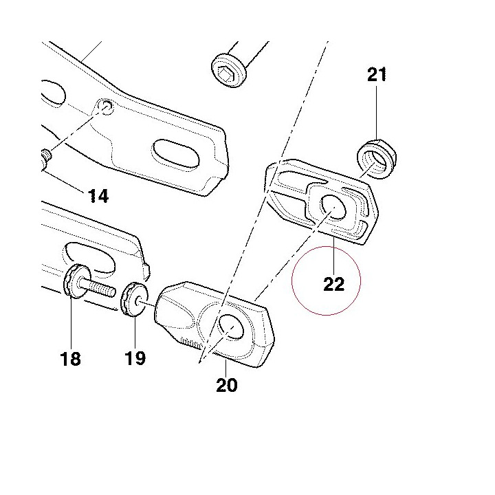 Right chain slider 37310362A