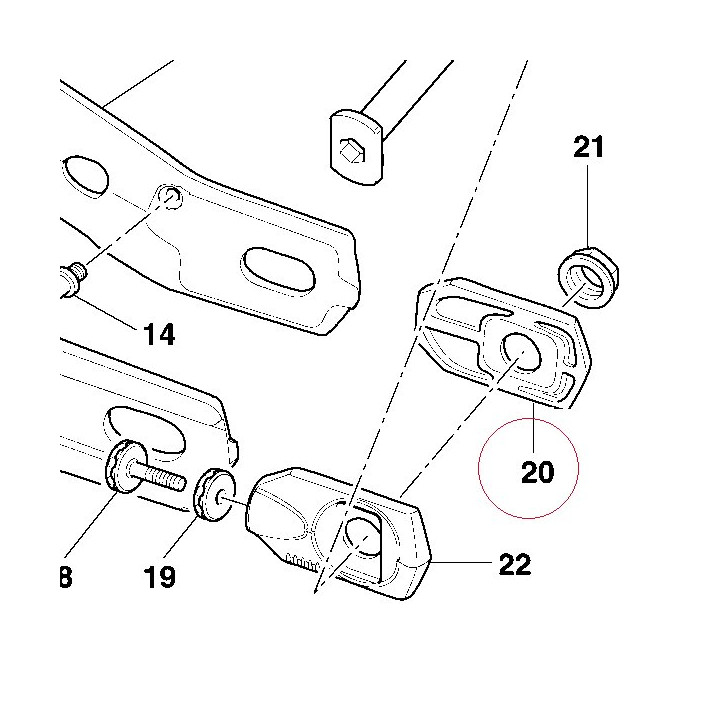 Right chain slider 37310363A