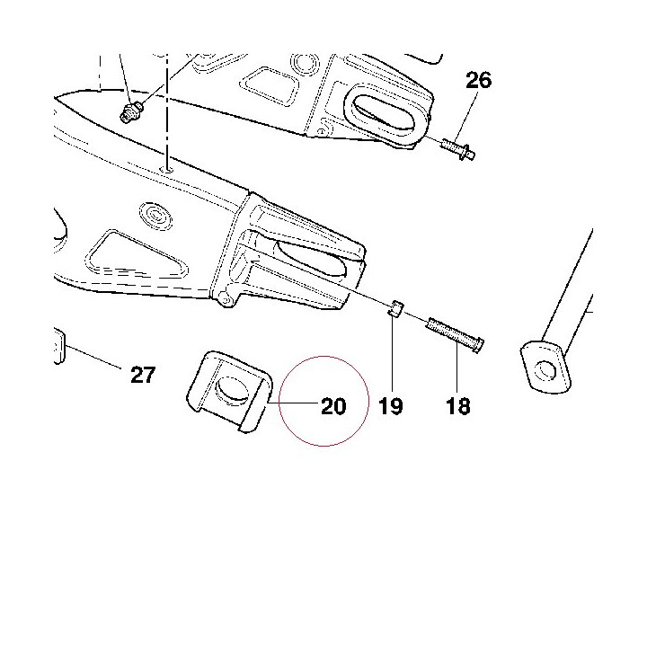 Left chain slider 37310451A