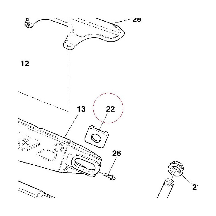 Right chain slider 37310461A