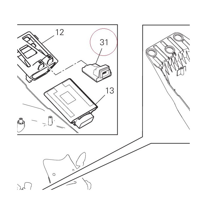 Ohlins shock absorber control unit 38540123A