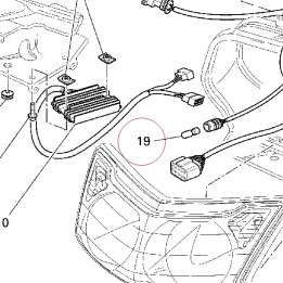 Warning lamp bulb 12V-3W 39040081A