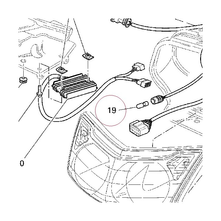 Warning lamp bulb 12V-3W 39040081A