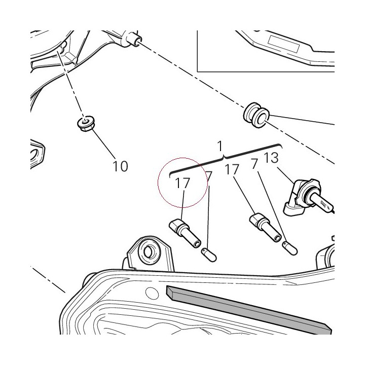 Bulb socket 39040231A