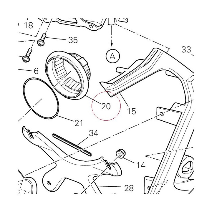 Cover, socket 39040261A