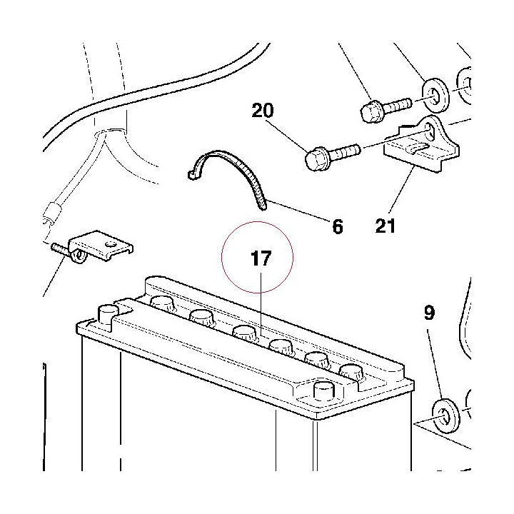 Battery yb 16AL-A2 39540011A