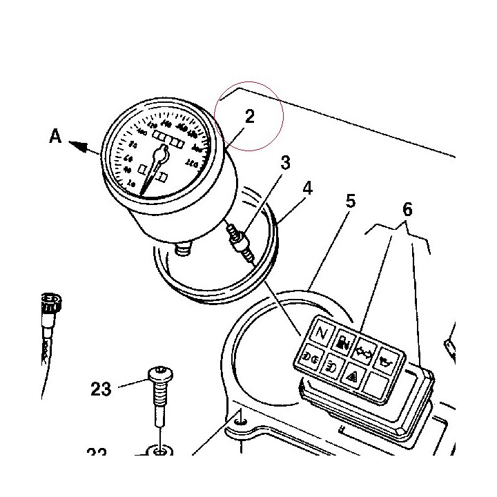 Speedometer 40140071A