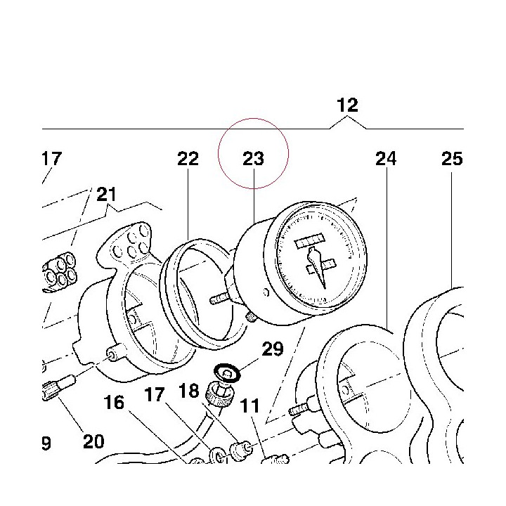 Speedometer 40140281A