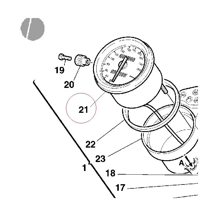 Speedometer 40140291A