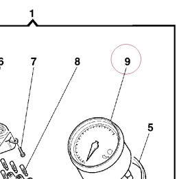Electronic tachometer 40240111A