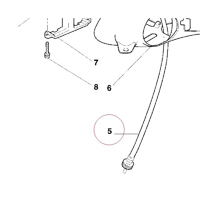 Speedometer cable 40310071A