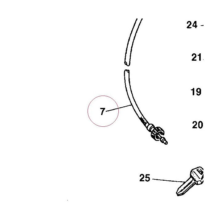 Speedometer cable 40310081A