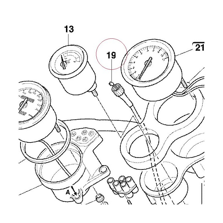 Speedometer cable 40310101A