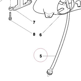 Speedometer cable 40310121A