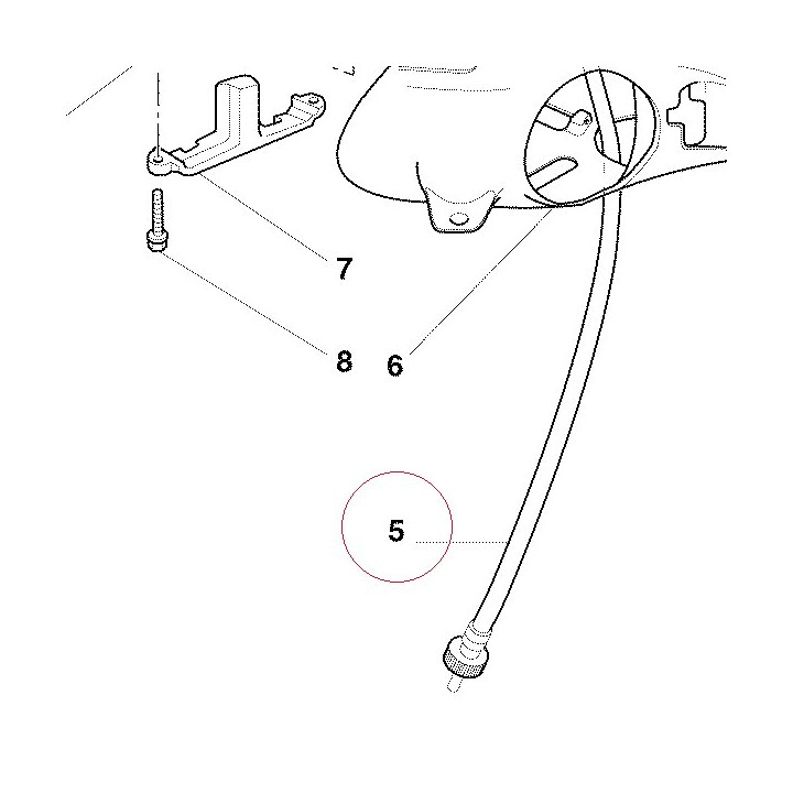 Speedometer cable 40310131A