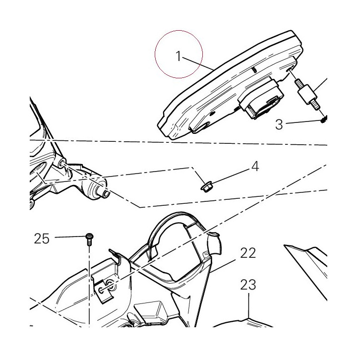 Instrument panel 40610936D
