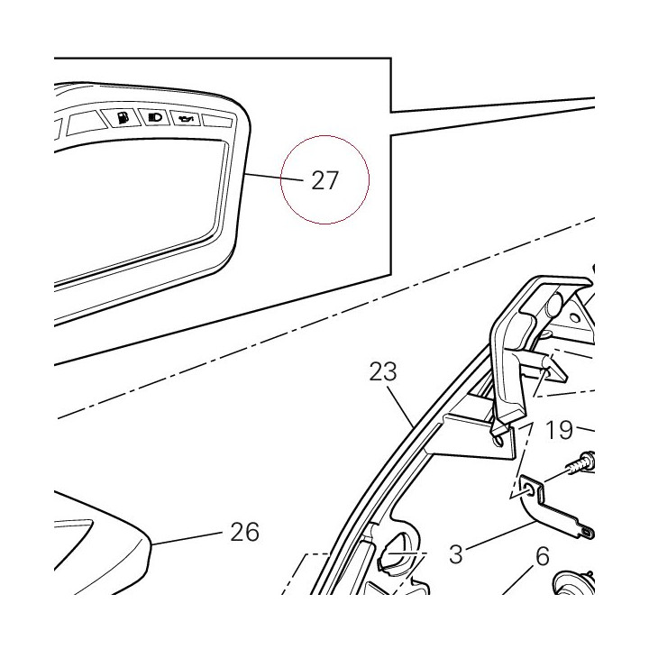 Instrument panel 40610972B