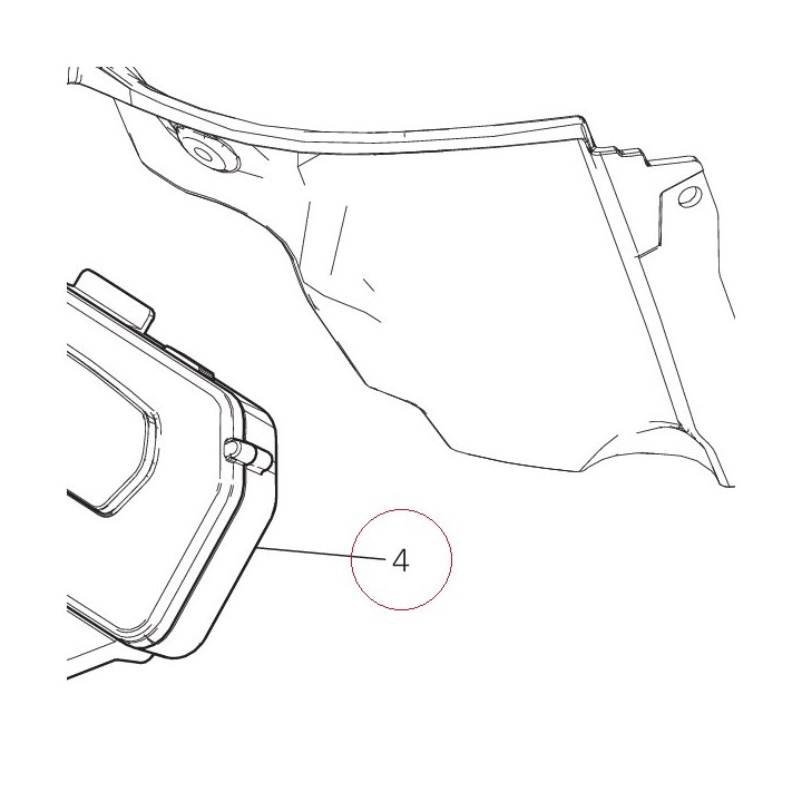 Instrument panel tank 40611093E