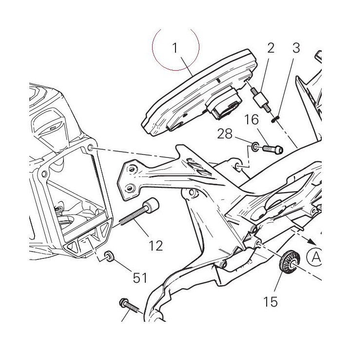 Instrument panel 40611343A