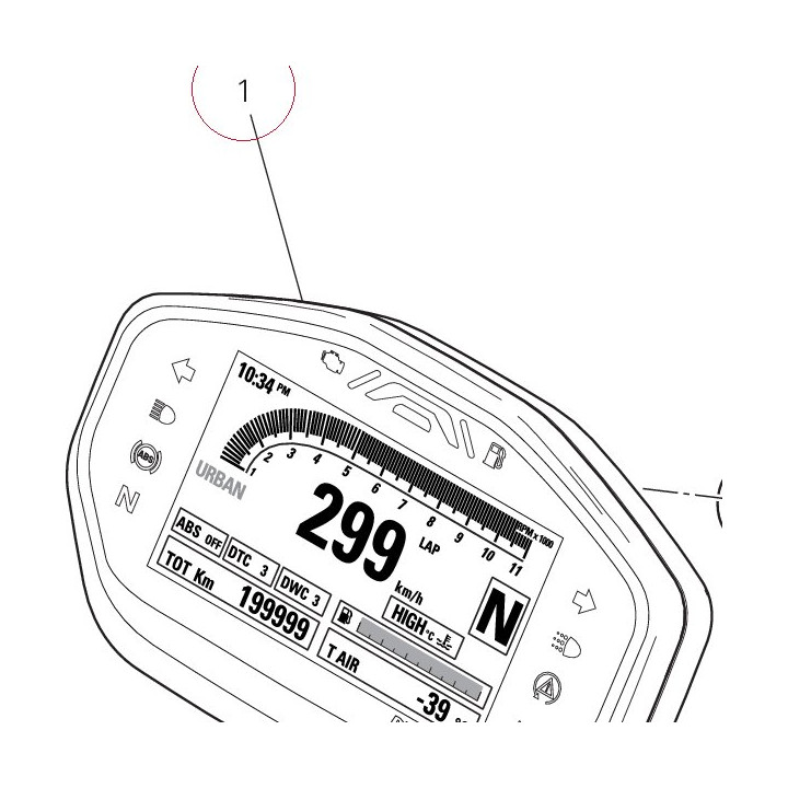 Instrument panel 40611504A