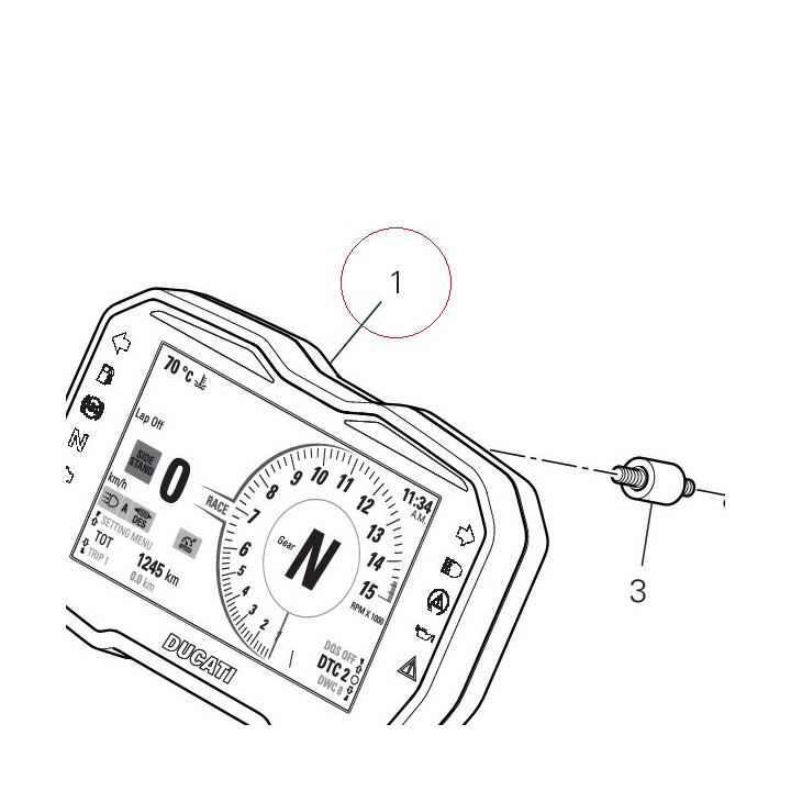 Instrument panel 40611803B