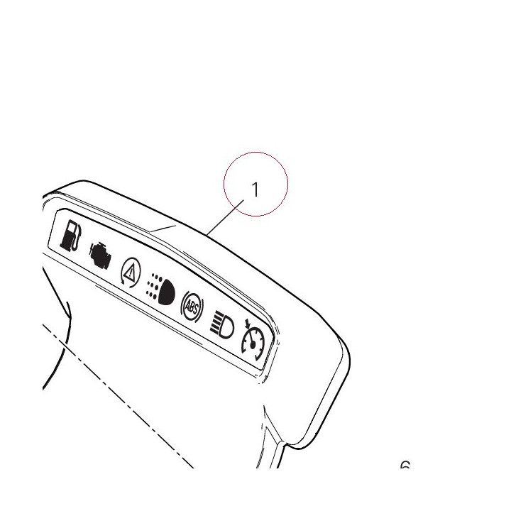 Instrument panel 40611842B