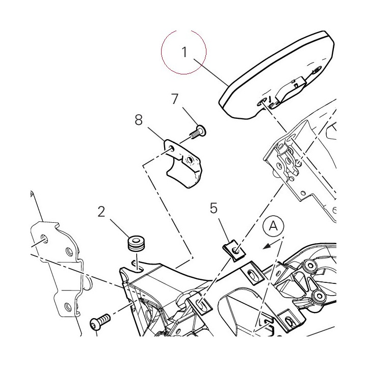 Instrument panel 40611877A