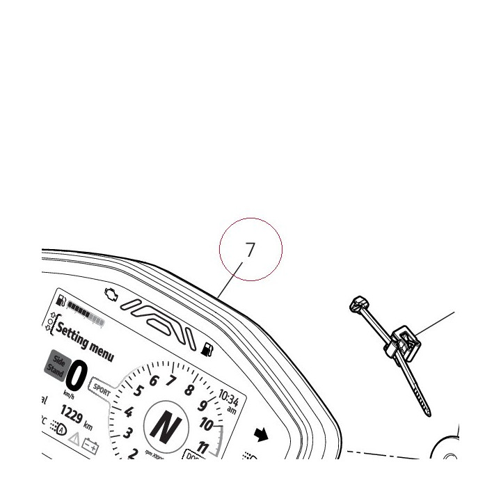 Instrument panel 40611885B
