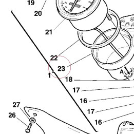 Speedometer holder 40740031A