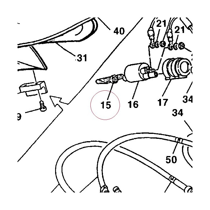 Fuel filter 42540031A