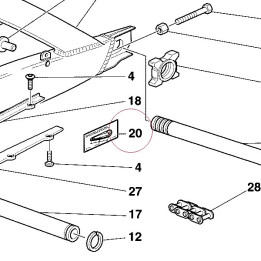 Sticker, adjusting chain 43311081E