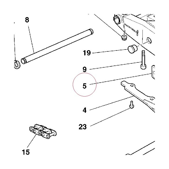 Sticker, adjusting chain 43312301F