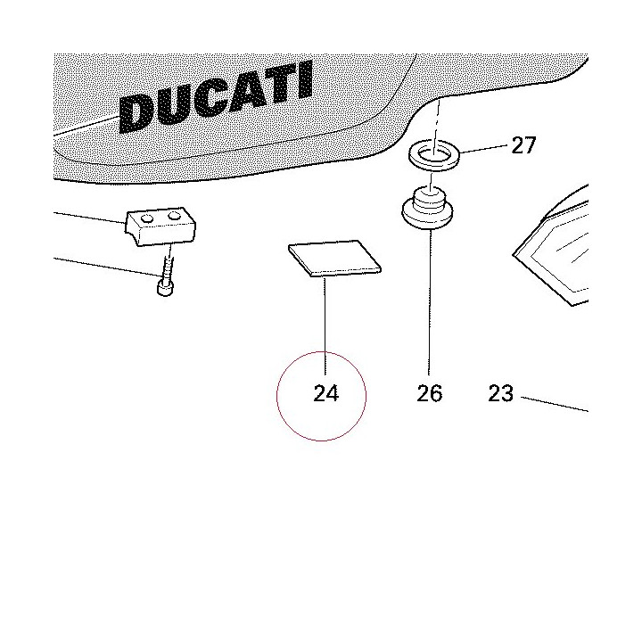 Adhesive plate 43312511A