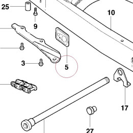 Sticker, adjusting chain 43312651B