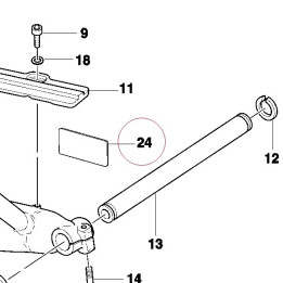Sticker, adjusting chain 43312681A