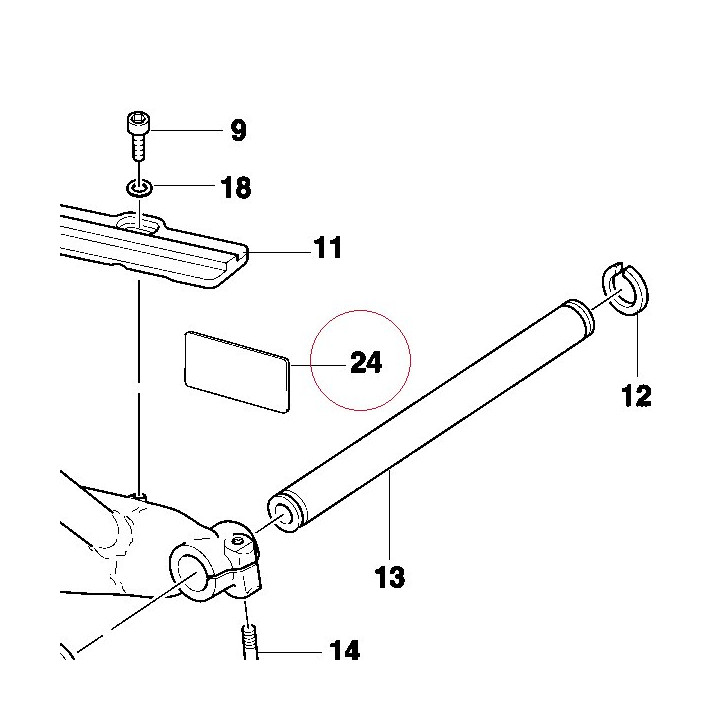 Sticker, adjusting chain 43312681A