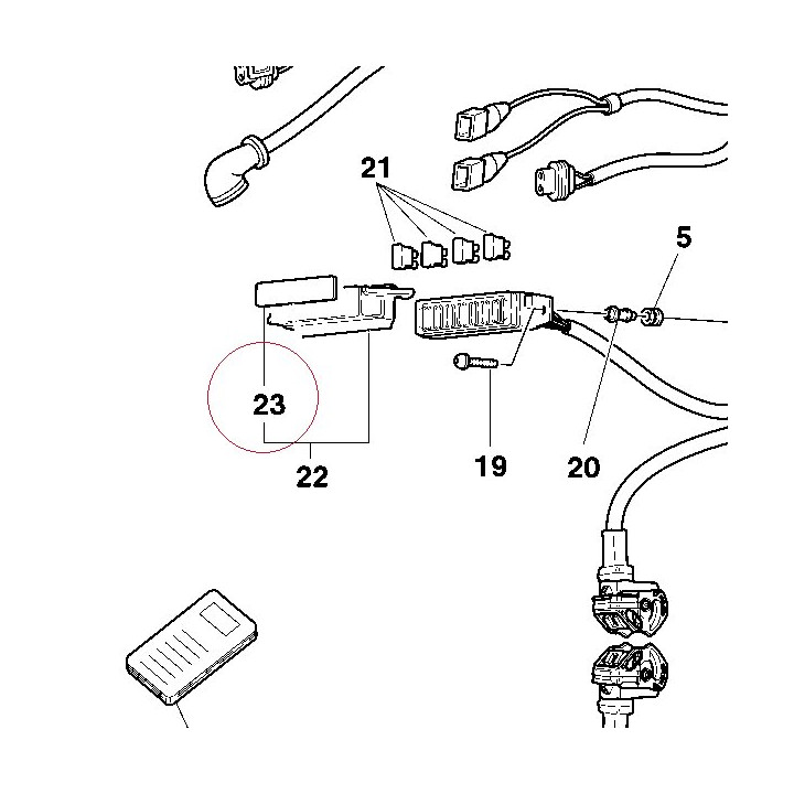 Label, fuse table 43312721A