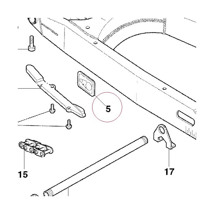 Sticker, adjusting chain 43312741A