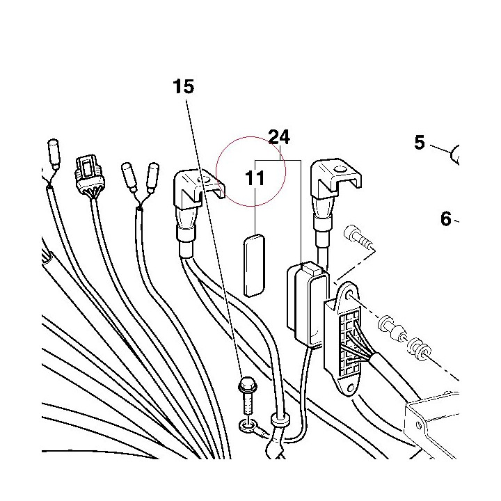 Label, fuse table 43312781A