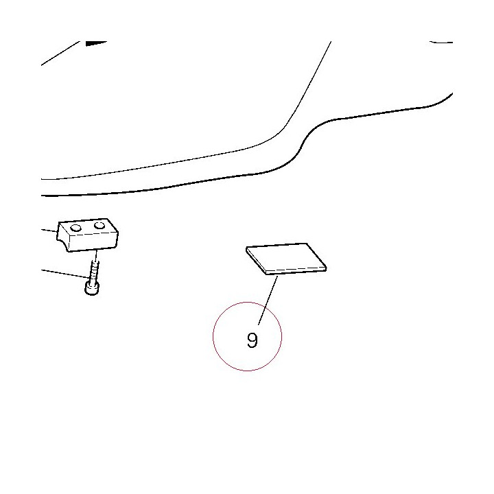 Label, warning hose 43312791A
