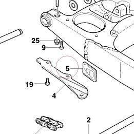 Sticker, adjusting chain 43312911A