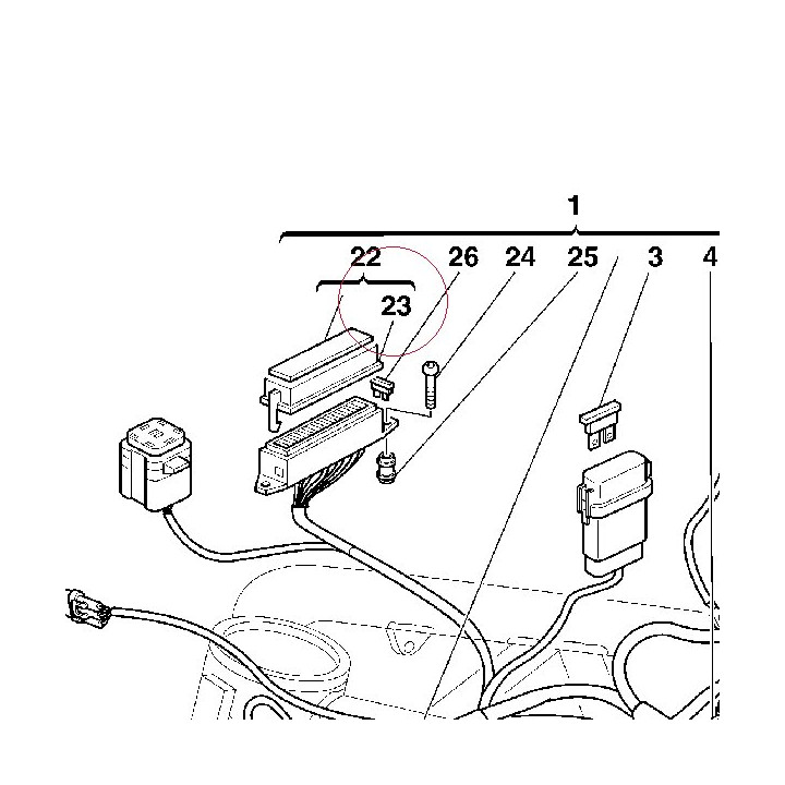 Label, fuse table 43313001B