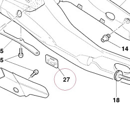 Label, drive chain jpn 43313031B