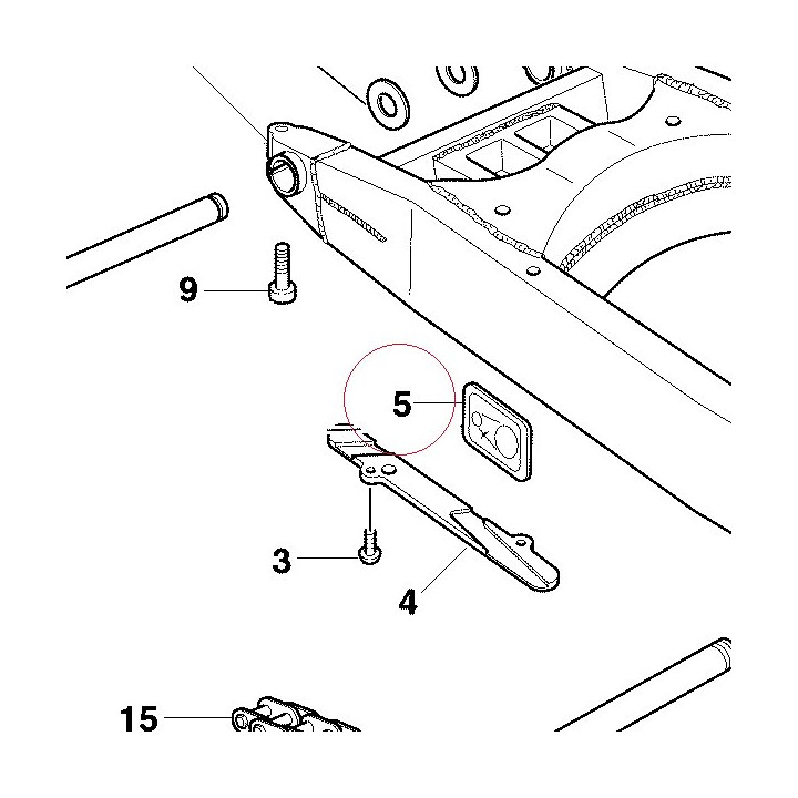 Label, adjustement chain jp 43313081B
