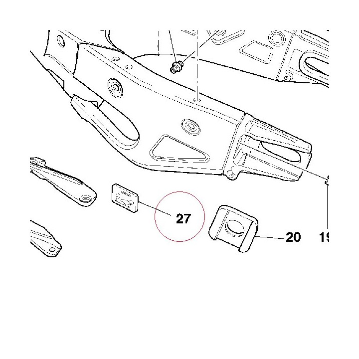 Label, drive chain jpn 43313151B