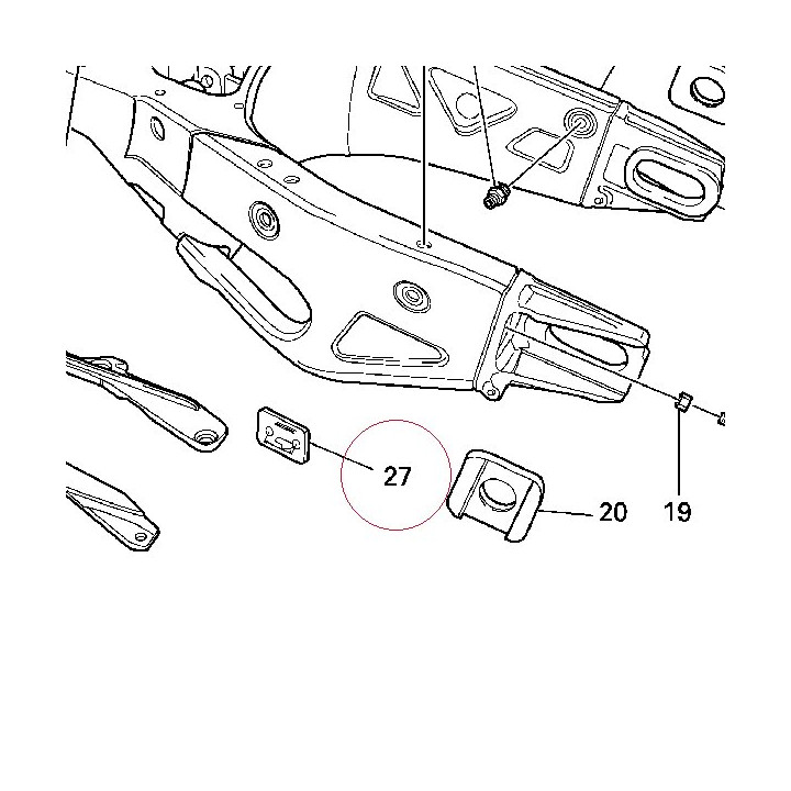 Label, drive chain jpn 43313201B